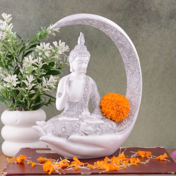 Buddha Idol Statue Showpiece Gift Gifting Item Polystone Home Decor Decoration