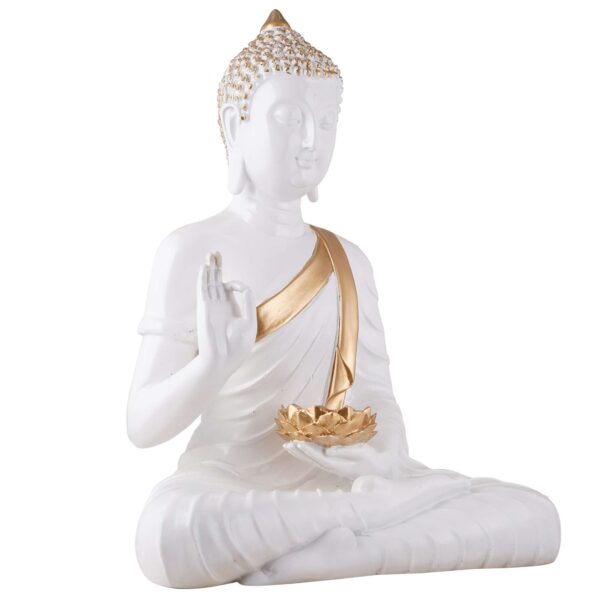 Buddha Idol Statue Showpiece Gift Gifting Item Polystone Home Decor Decoration - Image 4