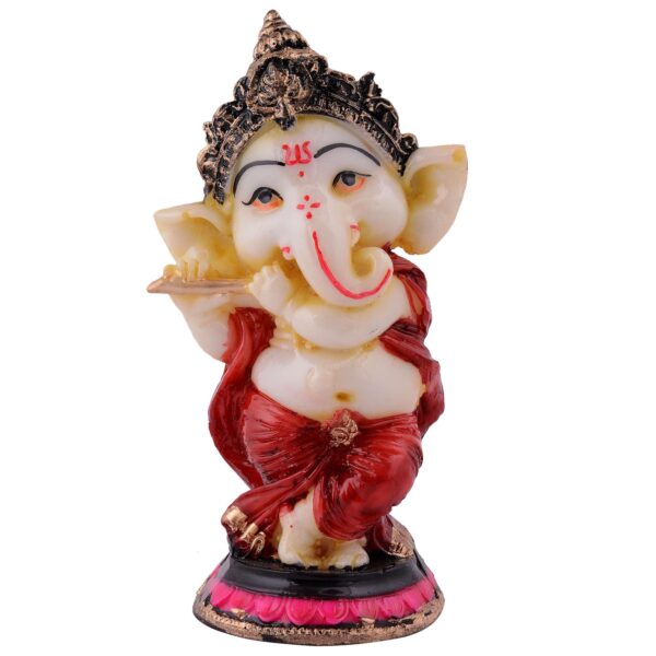 Ganesha Statue  Idol Shriganesh Bhagwan Murti / Home, Office Decor / Car Dashboard / Side Table Brass Ganpati / Lord Vinayaka Statue / God of Luck & Success Sculpture / Gift Items - Image 3