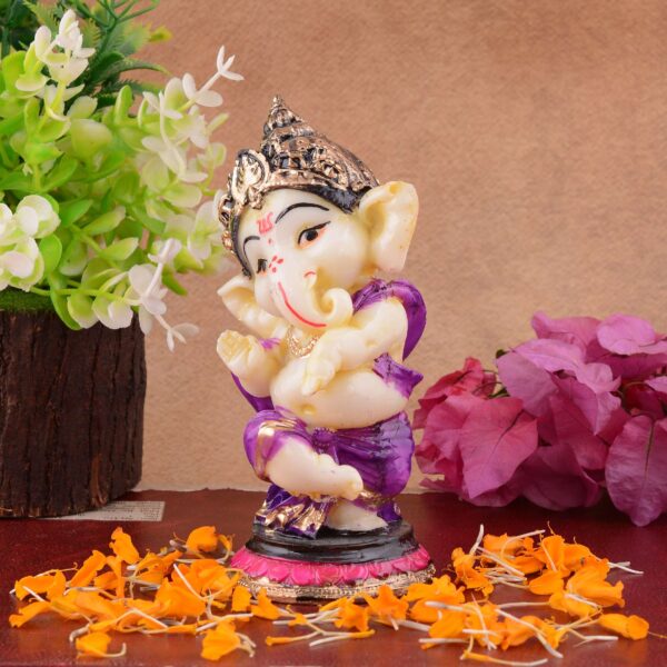 Ganesha Statue  Idol Shriganesh Bhagwan Murti / Home, Office Decor / Car Dashboard / Side Table Brass Ganpati / Lord Vinayaka Statue / God of Luck & Success Sculpture / Gift Items